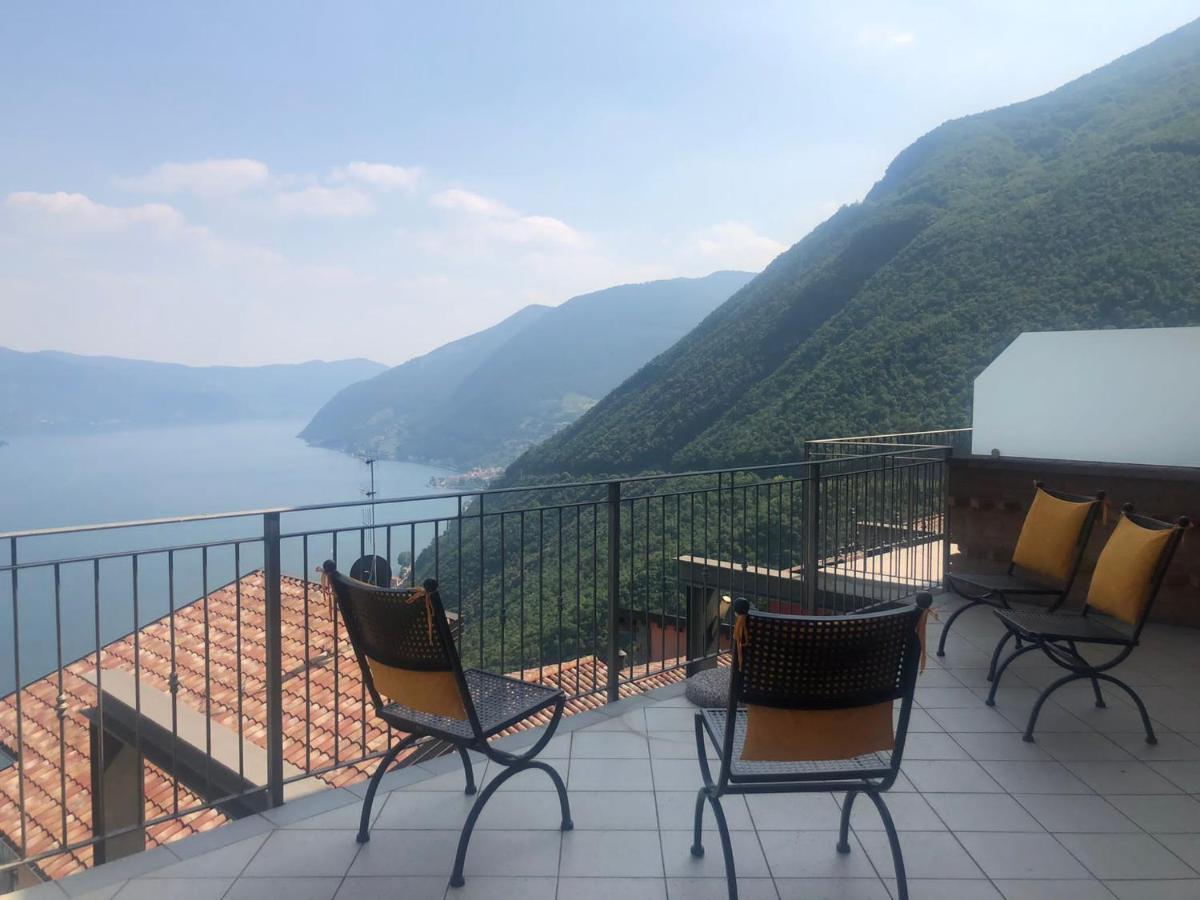 La Villetta In Residence Con Piscina E Vista Lago Parzanica Exterior foto